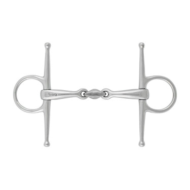 Mors d’équitation full-cheek inox double brisure