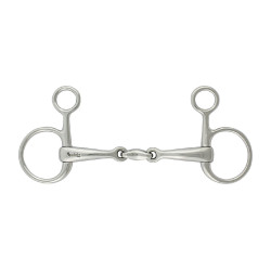 Baucher-bit rvs dubbel gebroken – paardrijden | Equi-Clic