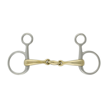 Mors d’équitation Baucher double brisure cuivre