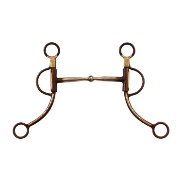 Pools antiek bit met lange scharen GS decoratie Bruin