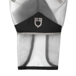 Volledig Equestro vliegenmasker met logo Grijs
