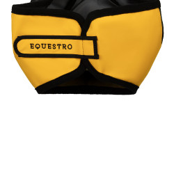Equestro vliegenmasker met voorlogo Geel Equestro vliegenmasker met voorlogo Geel