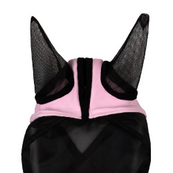 Masque anti-mouches Equestro avec logo frontal Bouquet orchidée Rose Masque anti-mouches Equestro avec logo frontal Bouquet orchidée Rose