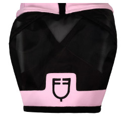 Equestro vliegenmasker met voorlogo Orchidee boeket Roze Equestro vliegenmasker met voorlogo Orchidee boeket Roze
