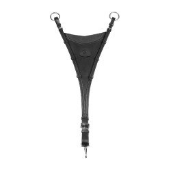 Martingale Acavallo attache bib en cuir Noir Martingale Acavallo attache bib en cuir Noir