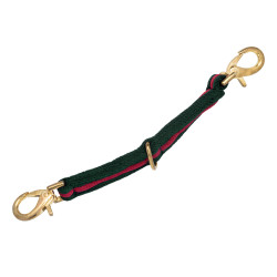 Nylon longeerlijn met voering, bevestigbaar aan het halster Umbria Equitazione Jachtgroen / bordeaux
