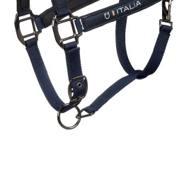 Equestro x FISE halsters, gevoerd en verstelbaar Marineblazer Marineblauw Equestro x FISE halsters, gevoerd en verstelbaar Marineblazer Marineblauw