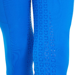 Meisjeslegging Equestro x FISE full grip slim fit coupe Blauw van Savoye Meisjeslegging Equestro x FISE full grip slim fit coupe Blauw van Savoye