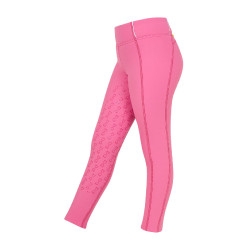 Legging fille Equestro doublé polaire Rose château Legging fille Equestro doublé polaire Rose château