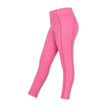 Legging fille Equestro doublé polaire Rose château Legging fille Equestro doublé polaire Rose château