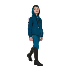 Legging fille Equestro doublé polaire Coral bleu