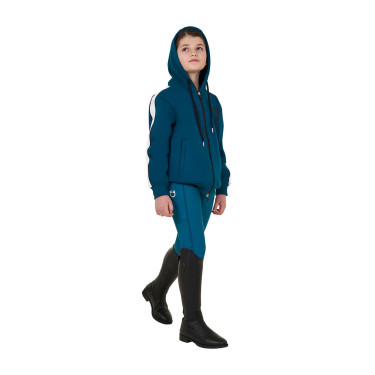 Legging fille Equestro doublé polaire Coral bleu