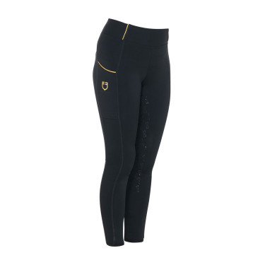 Legging fille Equestro doublé polaire Noir
