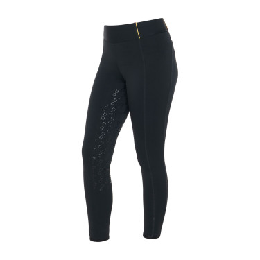 Legging fille Equestro doublé polaire Noir