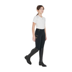 Legging fille Equestro doublé polaire Noir