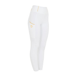 Legging fille Equestro doublé polaire Blanc