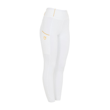 Legging fille Equestro doublé polaire Blanc