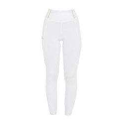 Legging fille Equestro doublé polaire Blanc