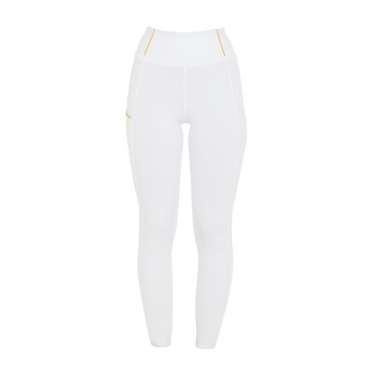 Legging fille Equestro doublé polaire Blanc