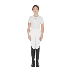 Legging fille Equestro doublé polaire Blanc