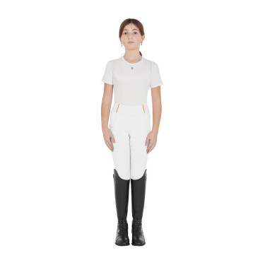 Legging fille Equestro doublé polaire Blanc