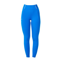 Legging femme Equestro x FISE full grip coupe slim Bleu de savoie Legging femme Equestro x FISE full grip coupe slim Bleu de savoie