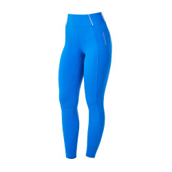 Legging femme Equestro x FISE full grip coupe slim Bleu de savoie Legging femme Equestro x FISE full grip coupe slim Bleu de savoie