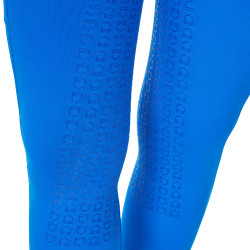 Legging femme Equestro x FISE full grip coupe slim Bleu de savoie Legging femme Equestro x FISE full grip coupe slim Bleu de savoie