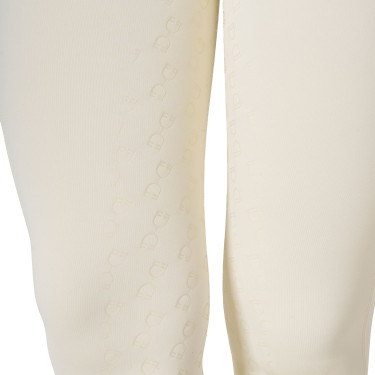 Legging femme Equestro taille haute avec passants de ceinture Blanc antique Beige