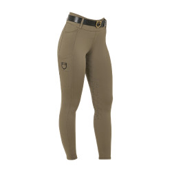 Legging femme Equestro taille haute avec passants de ceinture Walnut Marron Legging femme Equestro taille haute avec passants de ceinture Walnut Marron
