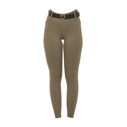 Legging femme Equestro taille haute avec passants de ceinture Walnut Marron Legging femme Equestro taille haute avec passants de ceinture Walnut Marron