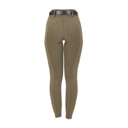 Legging femme Equestro taille haute avec passants de ceinture Walnut Marron Legging femme Equestro taille haute avec passants de ceinture Walnut Marron