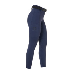 Legging femme Equestro taille haute avec passants de ceinture Marine blazer Bleu marine