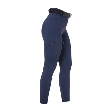 Legging femme Equestro taille haute avec passants de ceinture Marine blazer Bleu marine