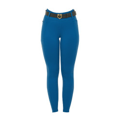 Legging femme Equestro taille haute avec passants de ceinture Coral bleu