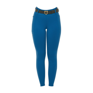 Legging femme Equestro taille haute avec passants de ceinture Coral bleu