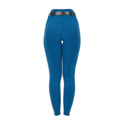 Legging femme Equestro taille haute avec passants de ceinture Coral bleu