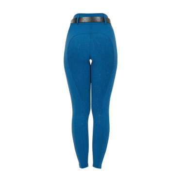 Legging femme Equestro taille haute avec passants de ceinture Coral bleu