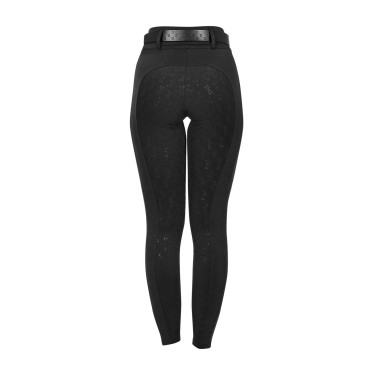 Legging femme Equestro taille haute avec passants de ceinture Noir