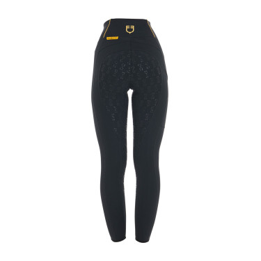 Legging femme Equestro léger coupe slim Noir Legging femme Equestro léger coupe slim Noir