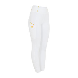 Dameslegging Equestro lichtgewicht slim fit Wit Dameslegging Equestro lichtgewicht slim fit Wit