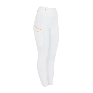 Dameslegging Equestro lichtgewicht slim fit Wit Dameslegging Equestro lichtgewicht slim fit Wit