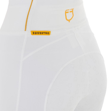 Legging femme Equestro léger coupe slim Blanc Legging femme Equestro léger coupe slim Blanc