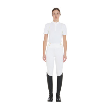 Legging femme Equestro léger coupe slim Blanc Legging femme Equestro léger coupe slim Blanc