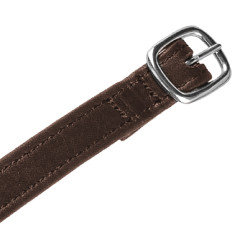 Equestro leren sporenriemen voor paardrijden – zilver