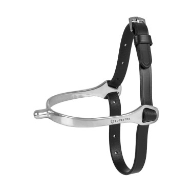 Lanière d’éperons Equestro en cuir Noir Lanière d’éperons Equestro en cuir Noir