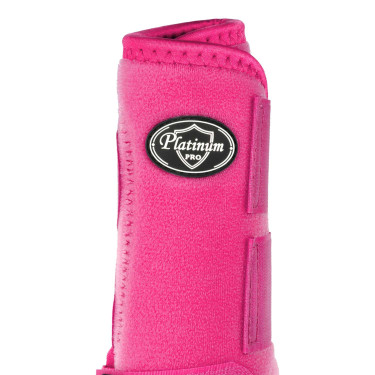Voorste westernbeschermers Platinum Pro Star Anatomic Fuchsia Roze
