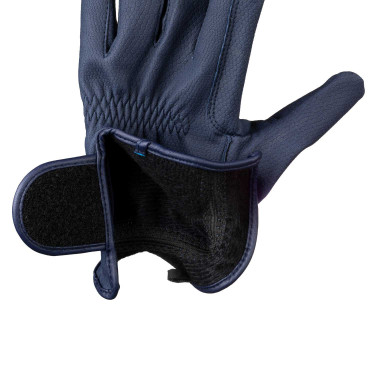 Unisex Equestro handschoenen, gewatteerd, van synthetisch leer met klittenbandsluiting Marine Marineblauw Unisex Equestro handschoenen, gewatteerd, van synthetisch leer met klittenbandsluiting Marine Marineblauw