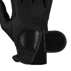 Gants d’équitation unisexes Equestro en cuir synthétique