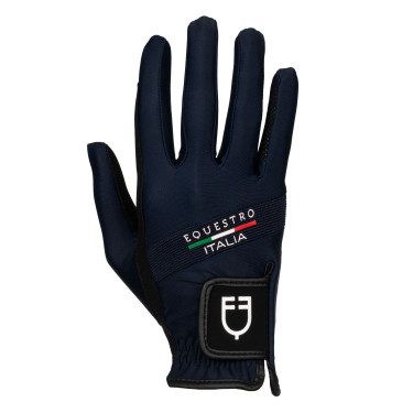 Handschoenen van technische stof Equestro X FISE Marineblazer Marineblauw